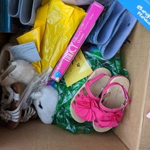 Surprise lot of girls shoes, books and toys